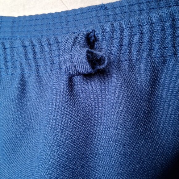 Cricket Lane Comfort Motion Skirt Size 14 Blue Elastic Midi Vintage 1980s NOS - Picture 4 of 15
